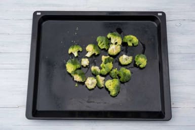 Preheat oven and roast broccoli