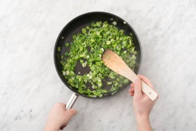Drain pan and sweat veggies