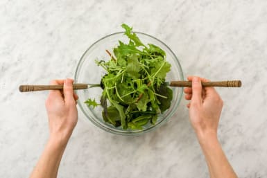 Toast Buns and Make Salad