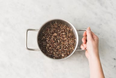 Cook the quinoa