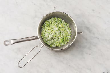 Cook the broccoli rice