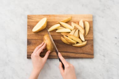 Aardappelen snijden