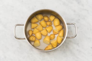 Boil Potatoes and Prep