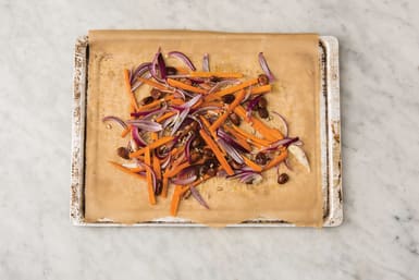 Roast the carrot & onion