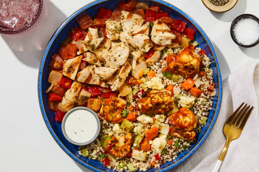 Buffalo-Style Chicken No-Heat Bowl