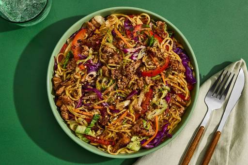 Japanese-Inspired Pork Ramen Stir-Fry