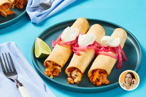 Crispy Baked Turkey Flautas