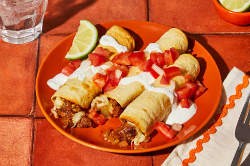 Southwest Pork Flautas