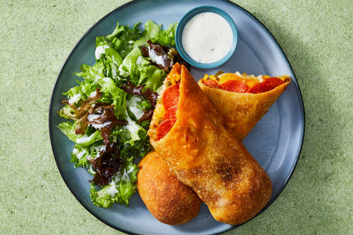 BBQ Pepperoni, Cheese & Bell Pepper Strombolis