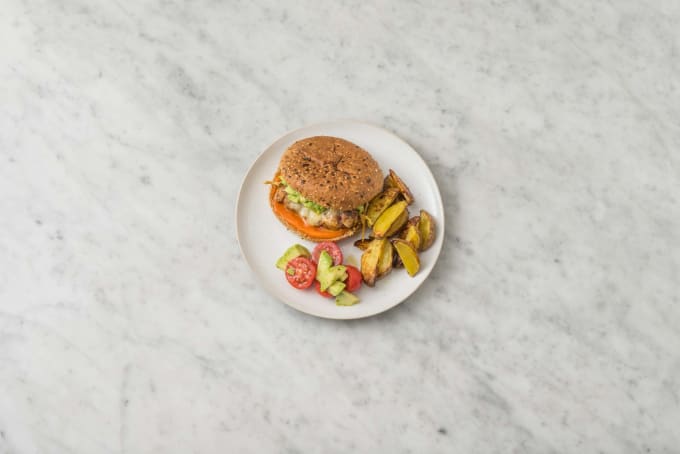 Mexican Cheesy Chicken Burger step 6