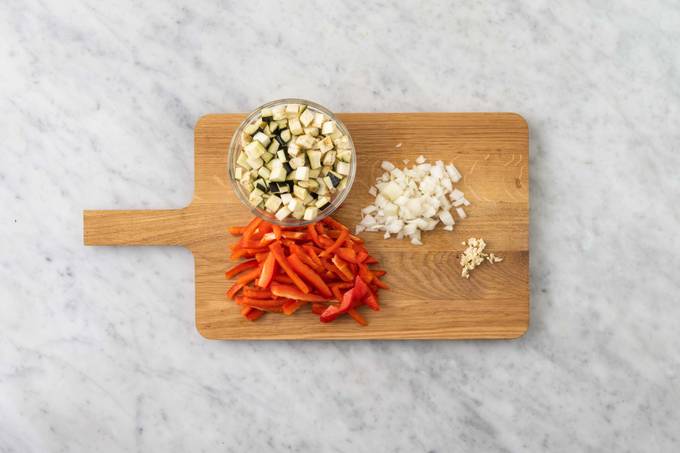 Oven-Baked Ratatouille Risotto step 1