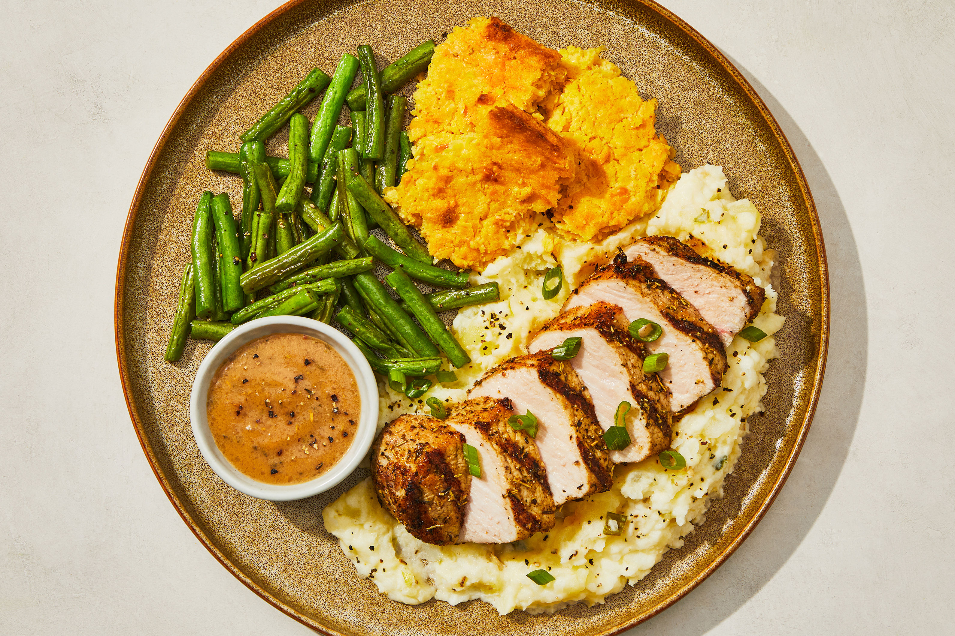 Hello Chop Herb Gravy Grilled Pork Chop Recipe | HelloFresh