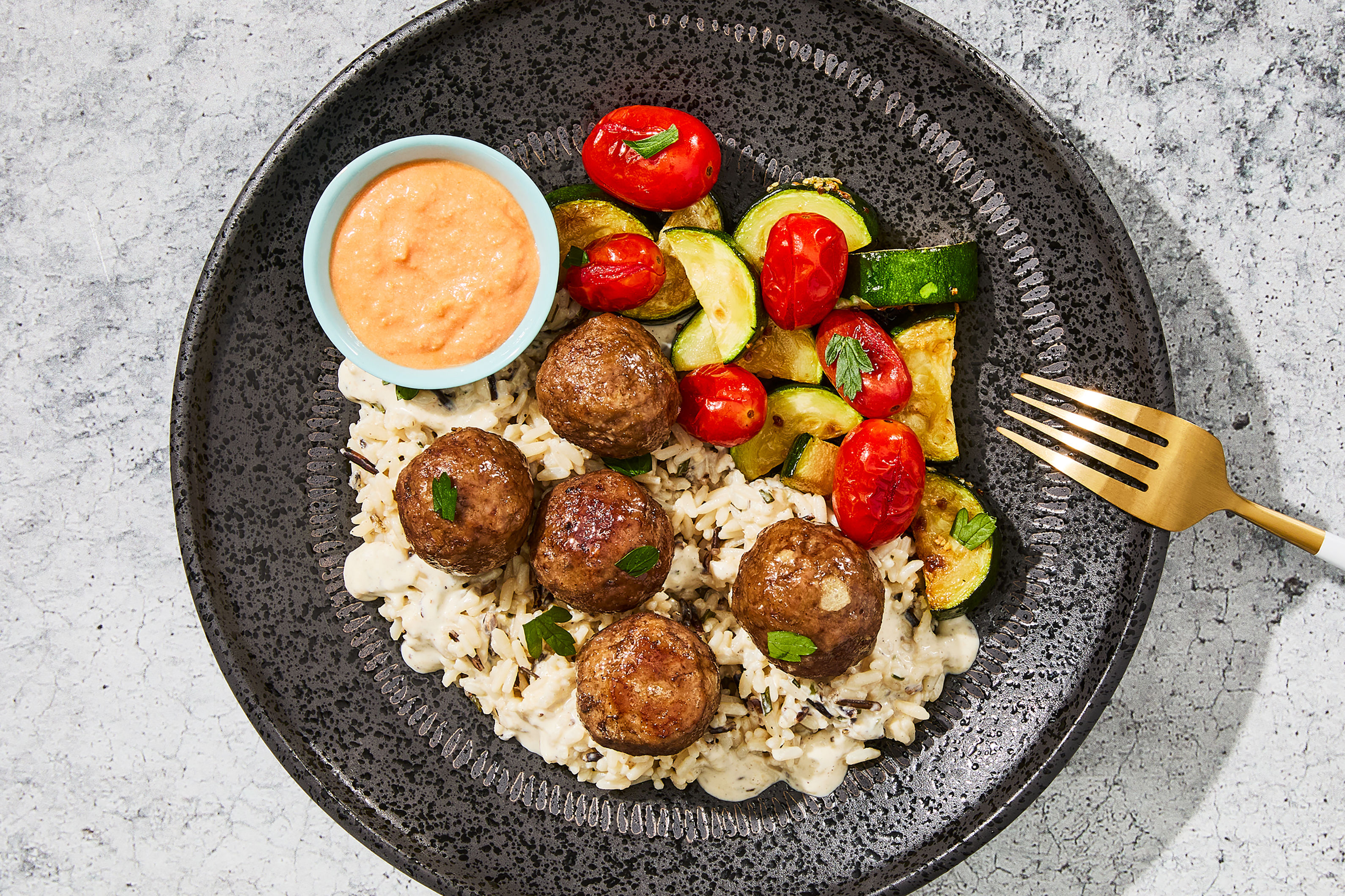 Goat Cheese & Tomato Braised Meatballs Recipe | HelloFresh