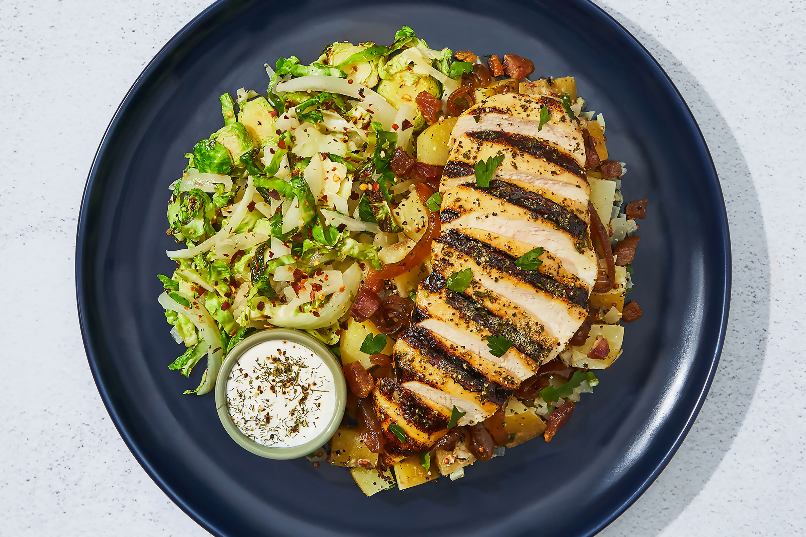German-Style Chicken & Brussels Kraut Recipe | HelloFresh