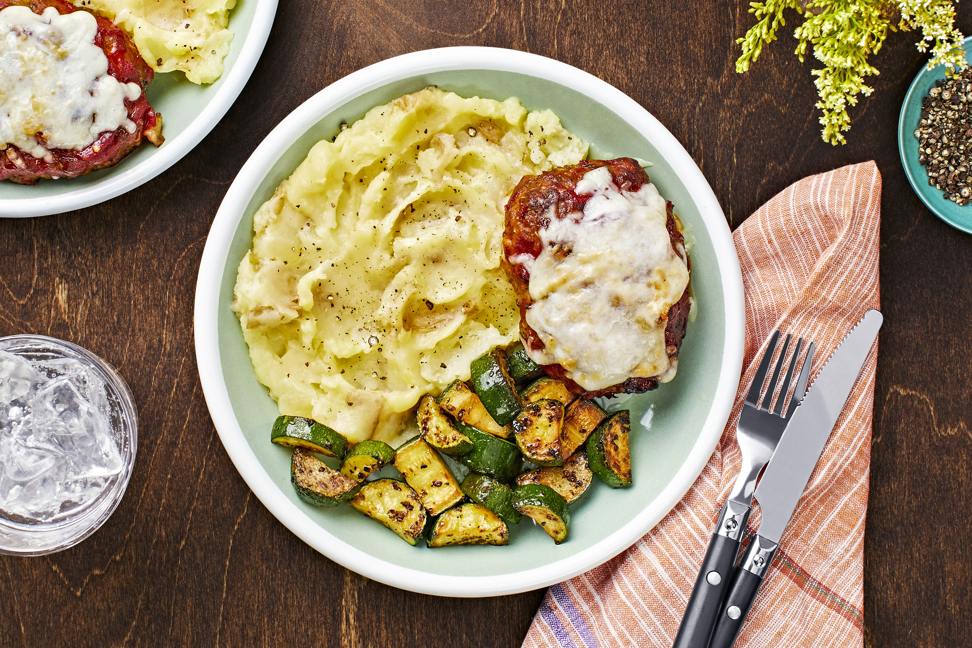 Italian Turkey Meatloaf with Parmesan Rosemary Smashed Potatoes - Recipe  Runner