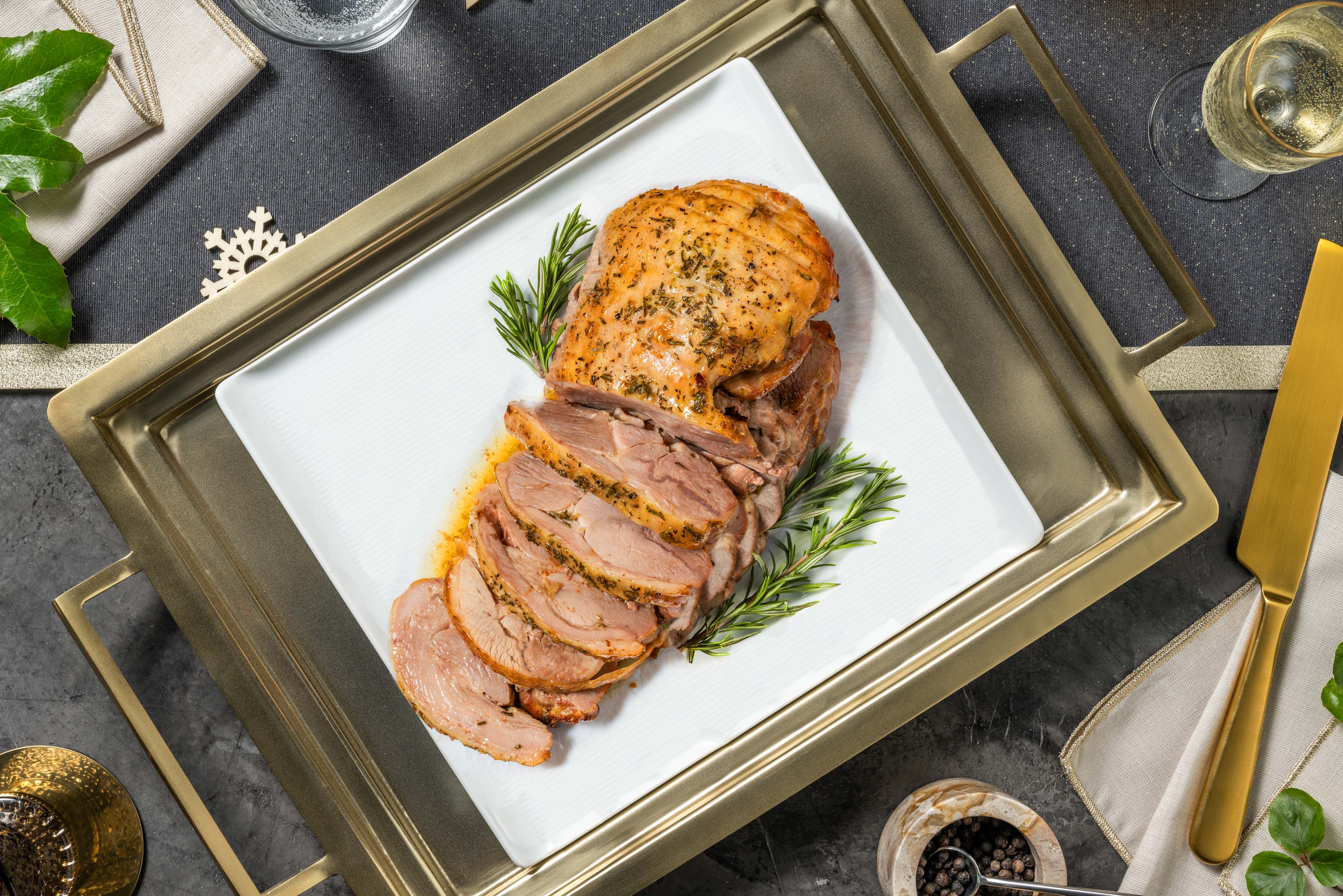 Roasted Rolled Turkey with Garlic and Thyme Recipe | HelloFresh