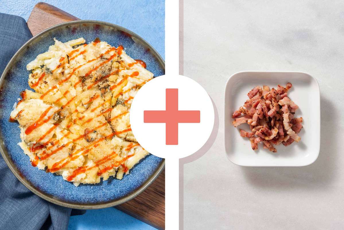Blue Cheese, Bacon and Cauliflower Mac & Cheese Recipe HelloFresh