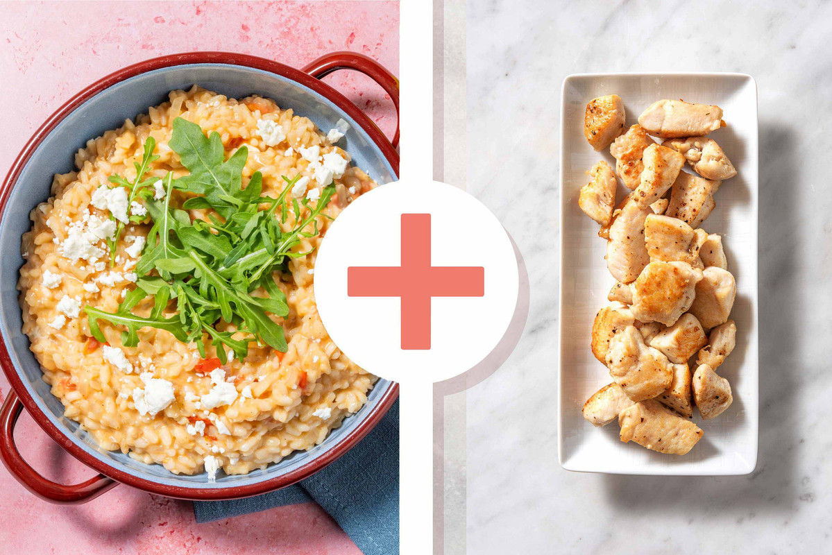 Chicken, Goat's Cheese and Slow Roasted Tomato Risotto Recipe HelloFresh