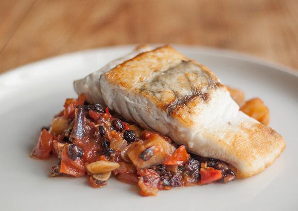 Barramundi with Sicilian Caponata Recipe | HelloFresh