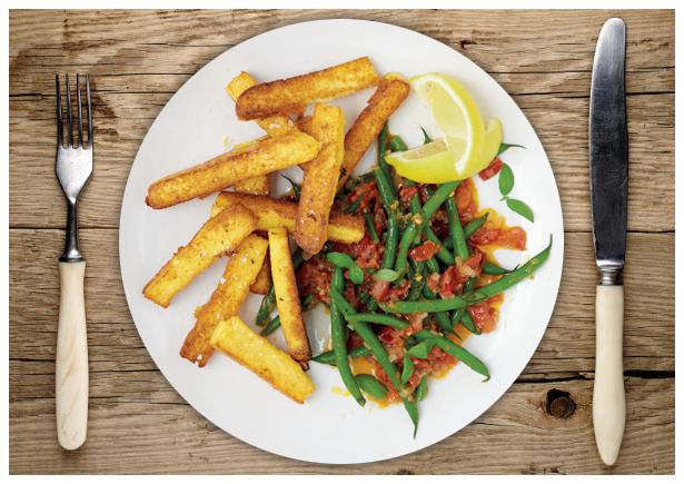 Pecorino-Ricotta-Polentachips Rezept | HelloFresh