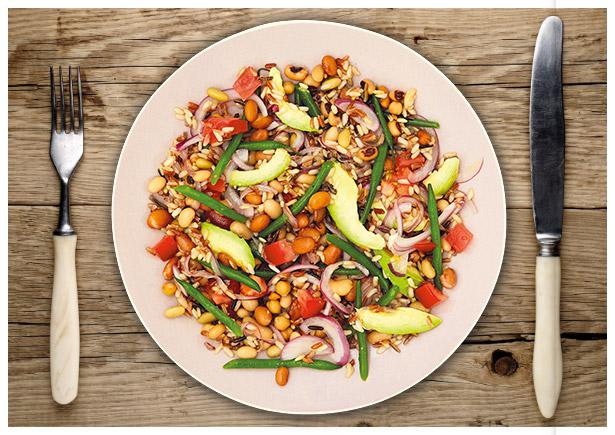 Spritziger Tricolor-Reissalat in feiner Limetten-Vinaigrette Rezept ...