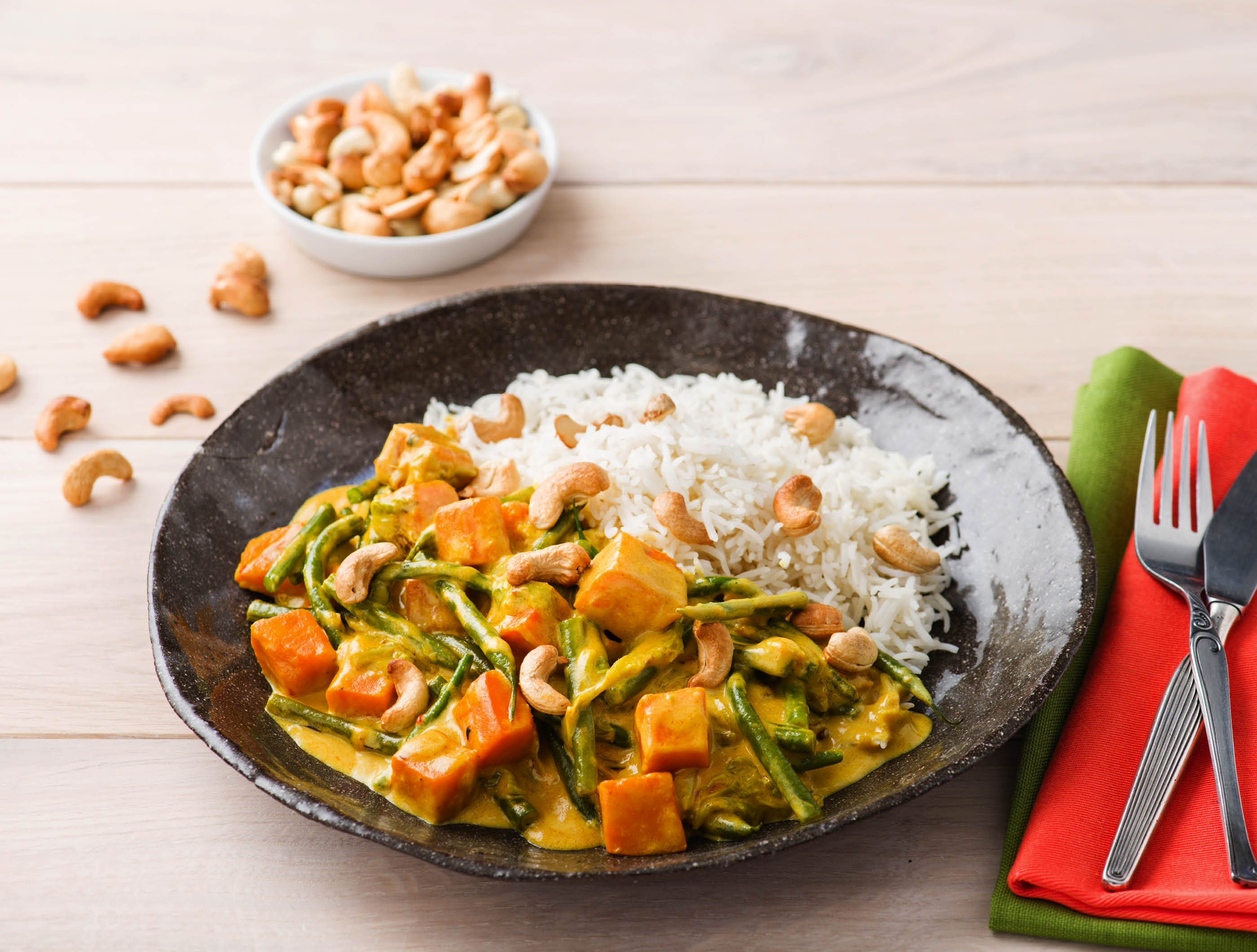 koud Bevatten Broek Indonesische curry met sperziebonen, groene kool en basmatirijst Recept |  HelloFresh