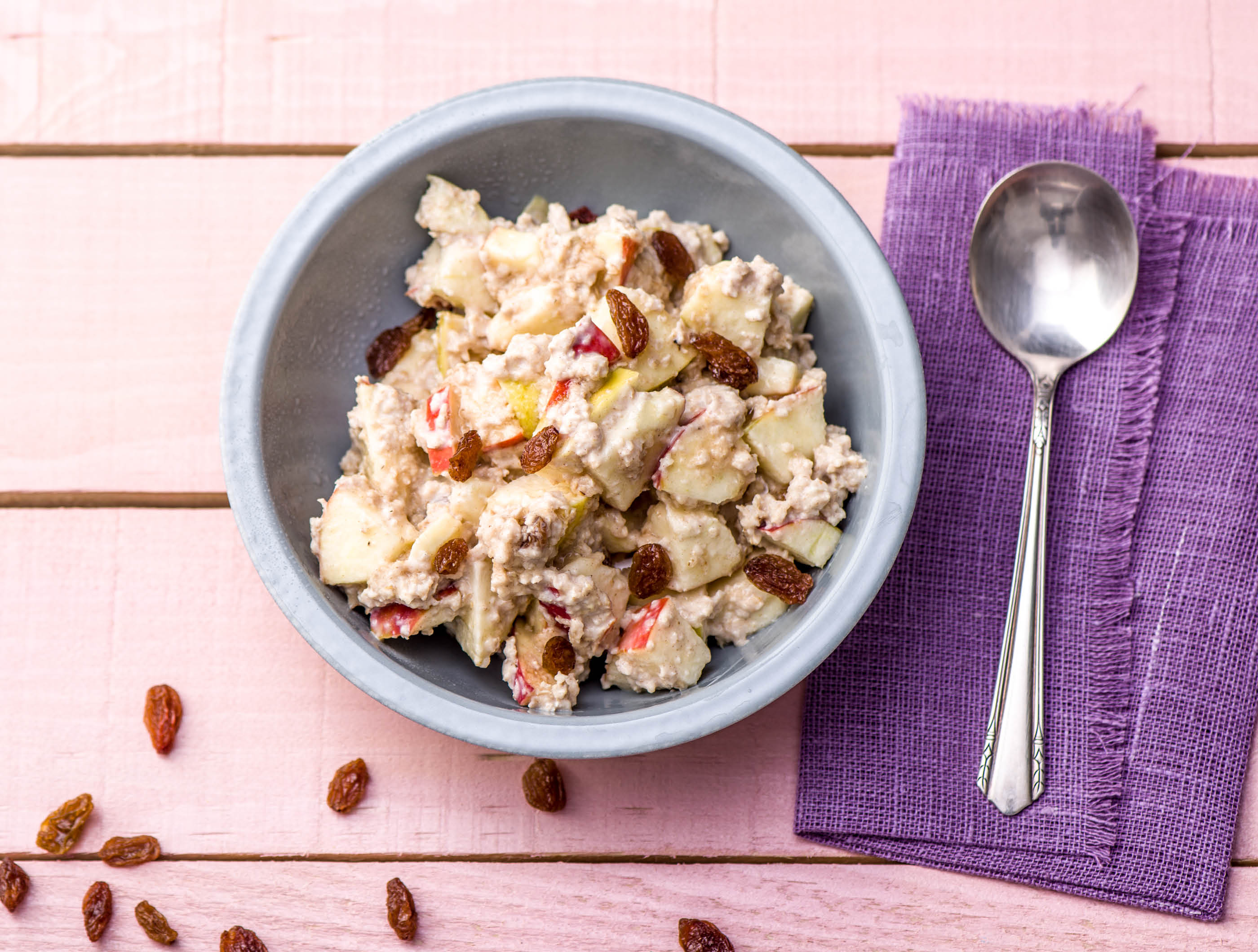 Overnight Oats Met Appel Kaneel En Rozijnen Recept Hellofresh