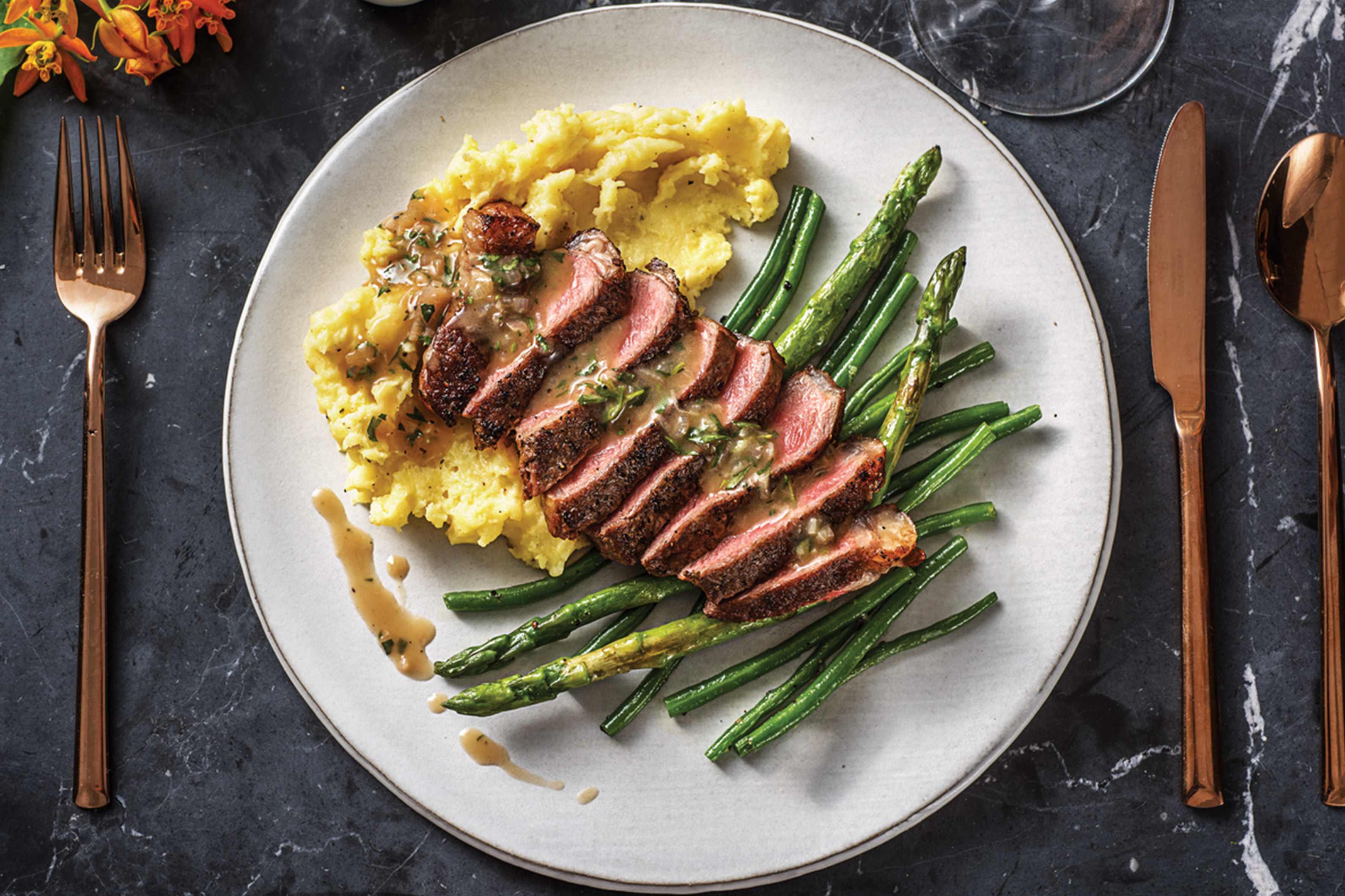 Sirloin Steak & Buttery Tarragon Sauce Recipe HelloFresh