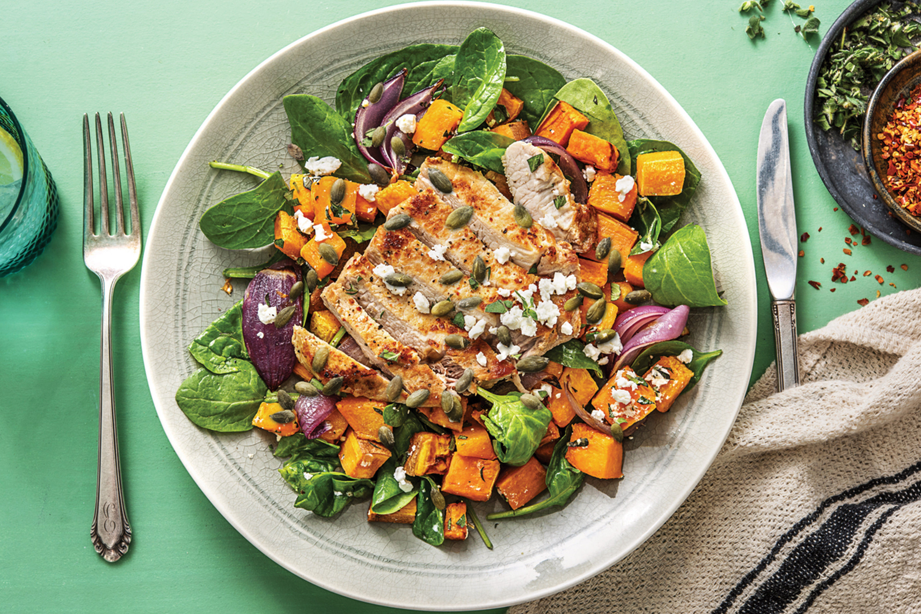 HoneyGarlic Pork & Italian Roasted Veggies Recipe HelloFresh