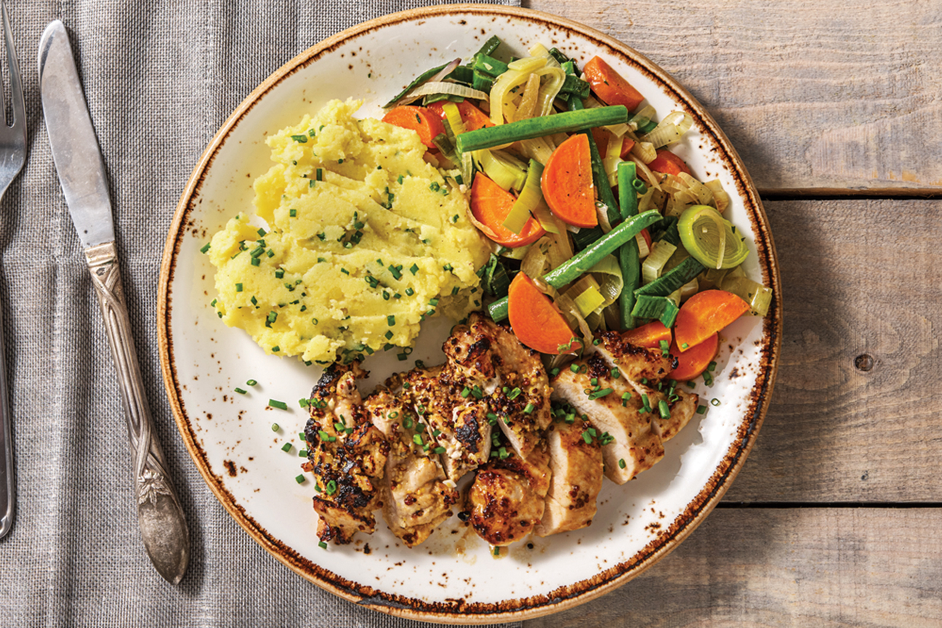 Honey Mustard Chicken & Chive Mash Recipe 