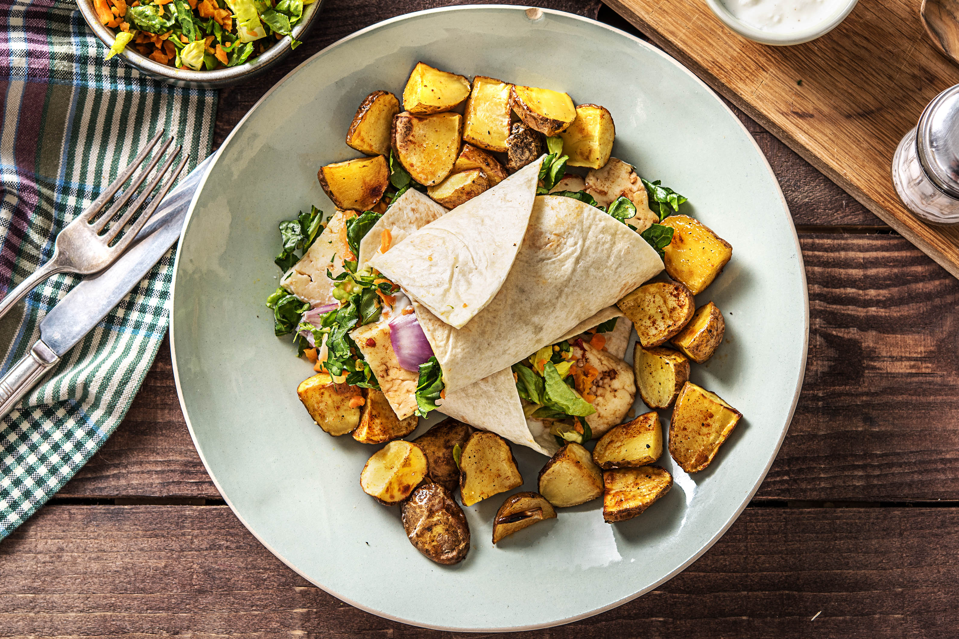 Scharfe Piri-Piri-Halloumi-Wraps Rezept | HelloFresh