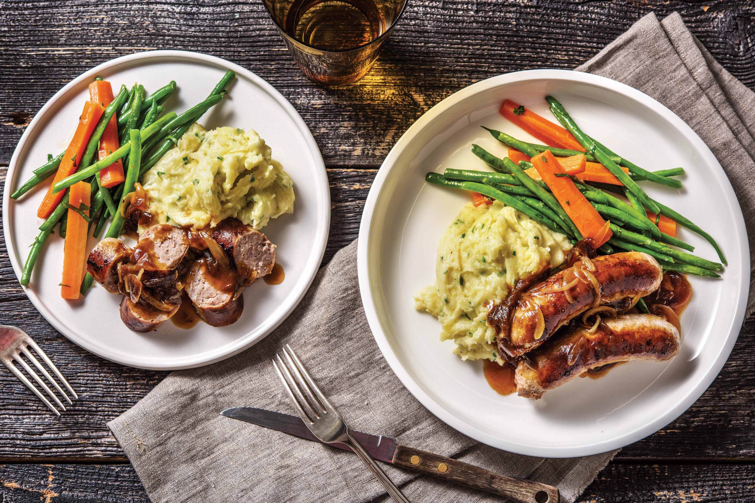 Classic Bangers & Parmesan Mash Recipe HelloFresh