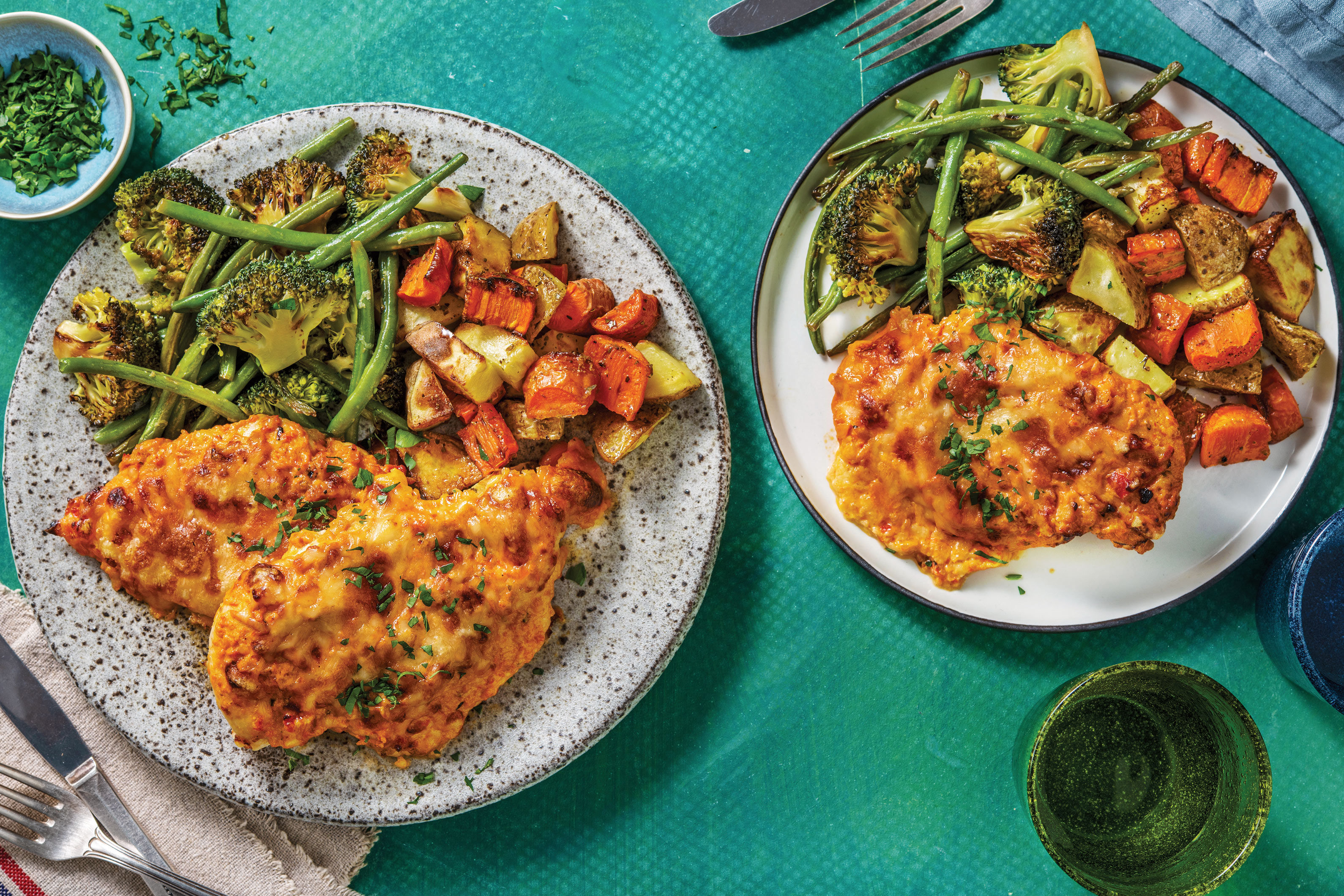 Cheesy Pesto Chicken Melts Recipe HelloFresh