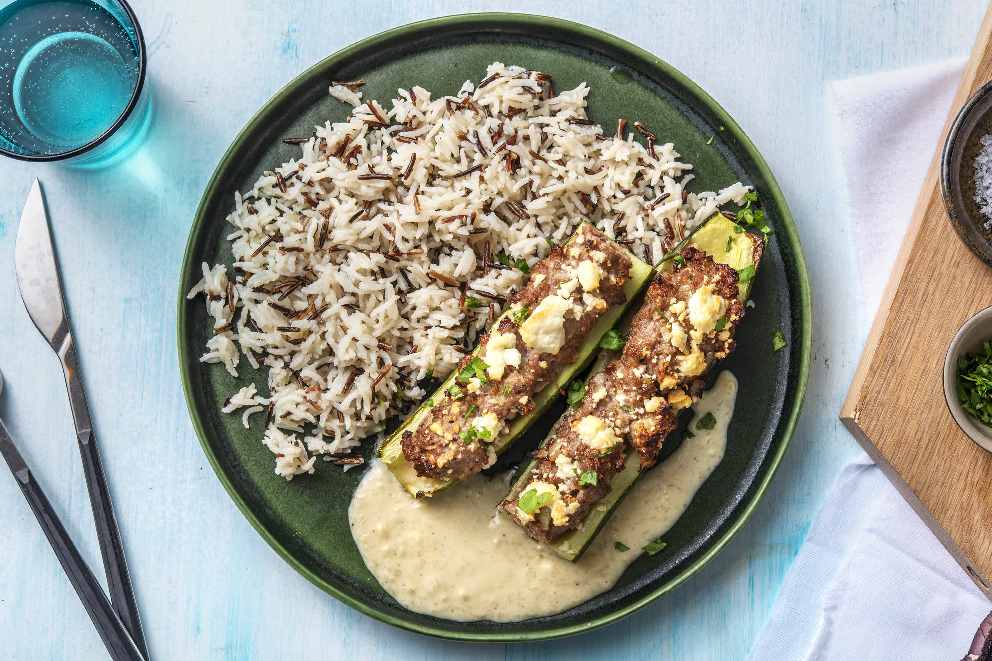 Geschmorte Gurke, gefüllt mit Hack Rezept | HelloFresh