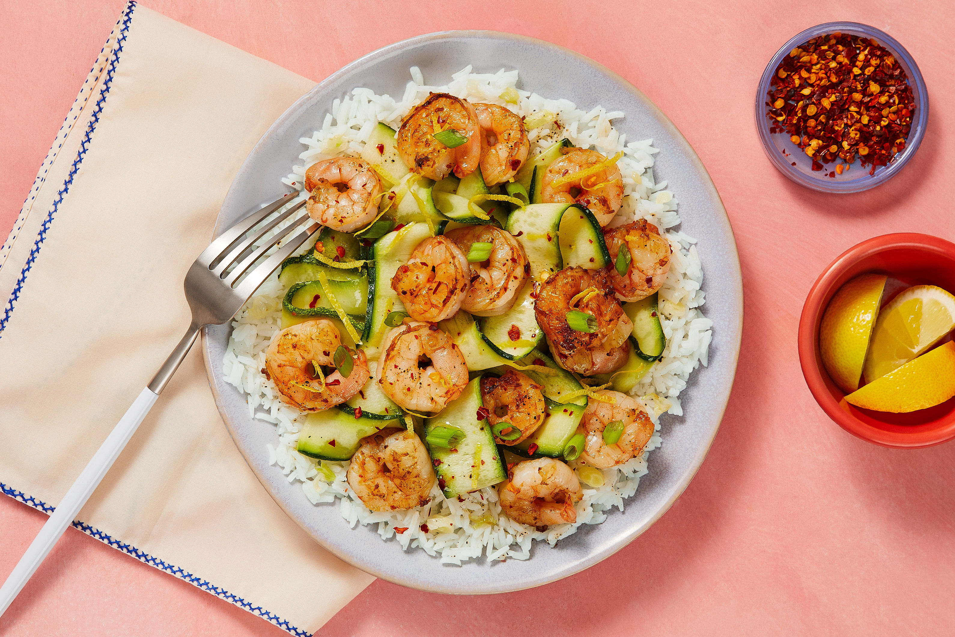 Shrimp & Zucchini Ribbons Recipe HelloFresh