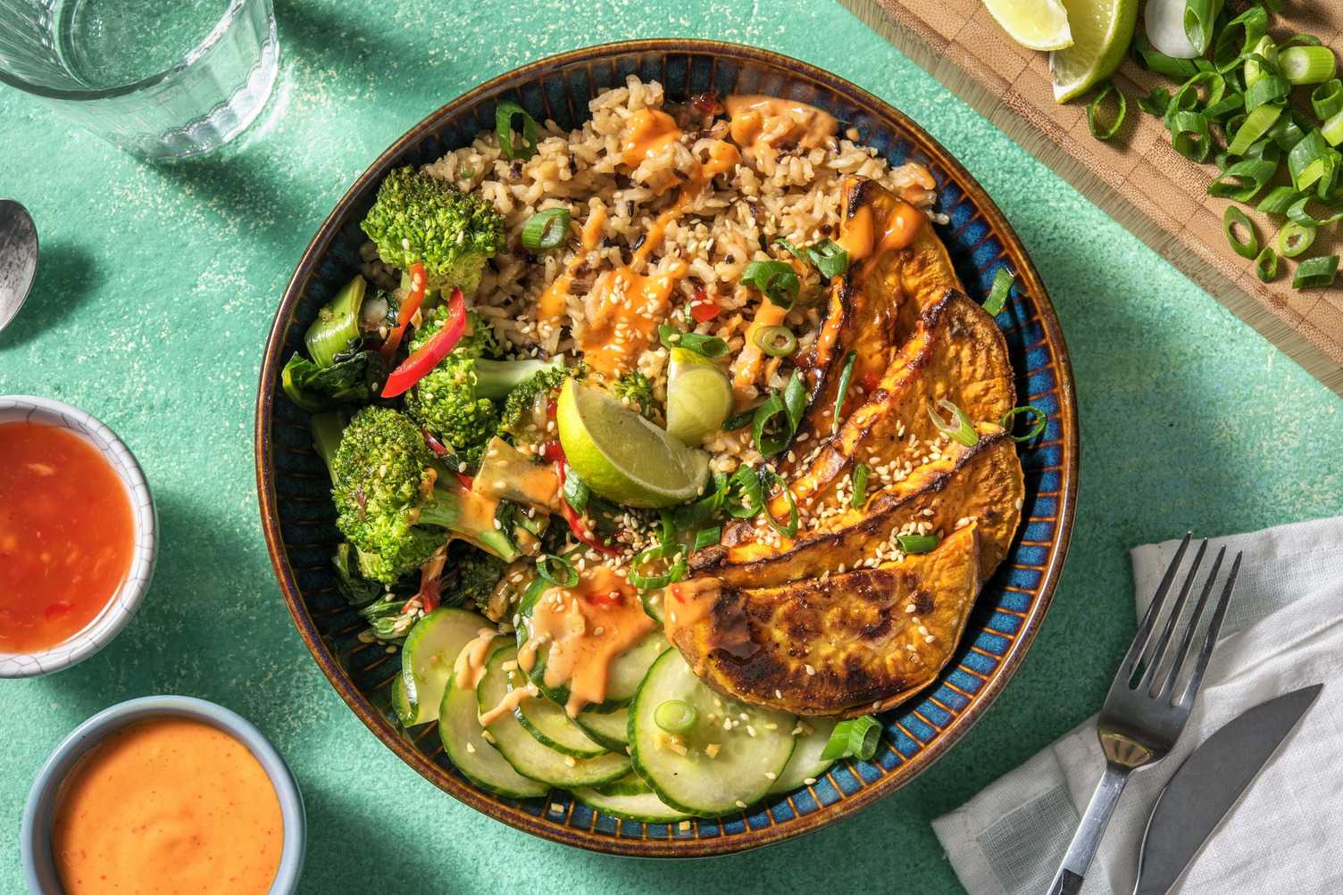 Asia-Bowl mit Wildreis und scharfem Brokkoli Rezept | HelloFresh