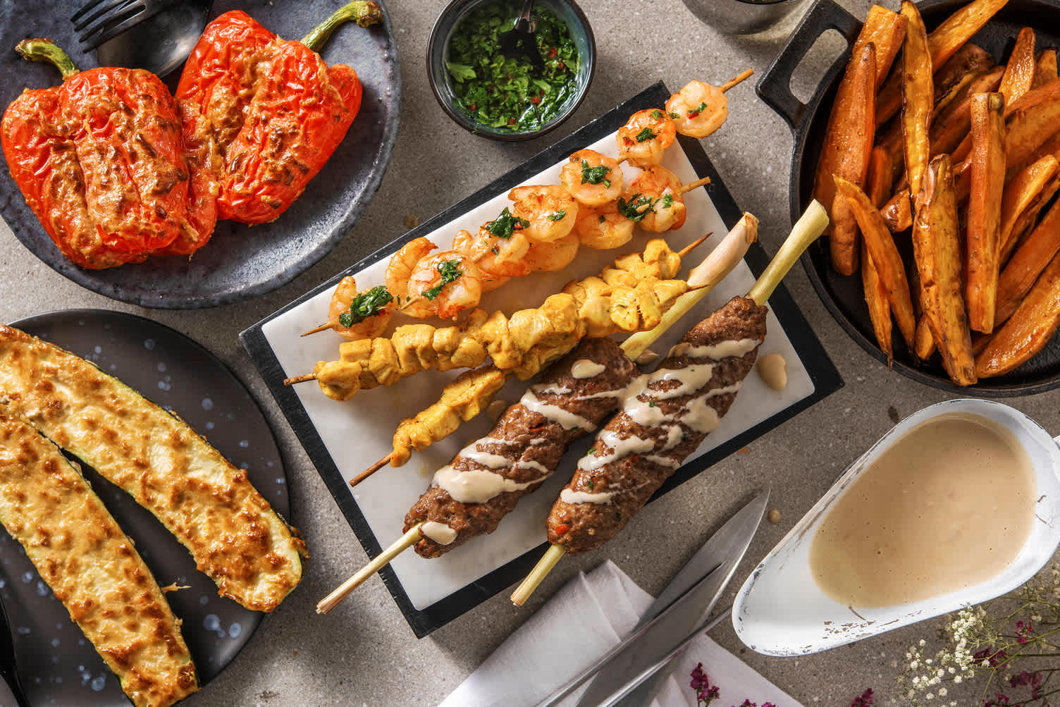 Thai-Platte mit Garnelen Rezept | HelloFresh