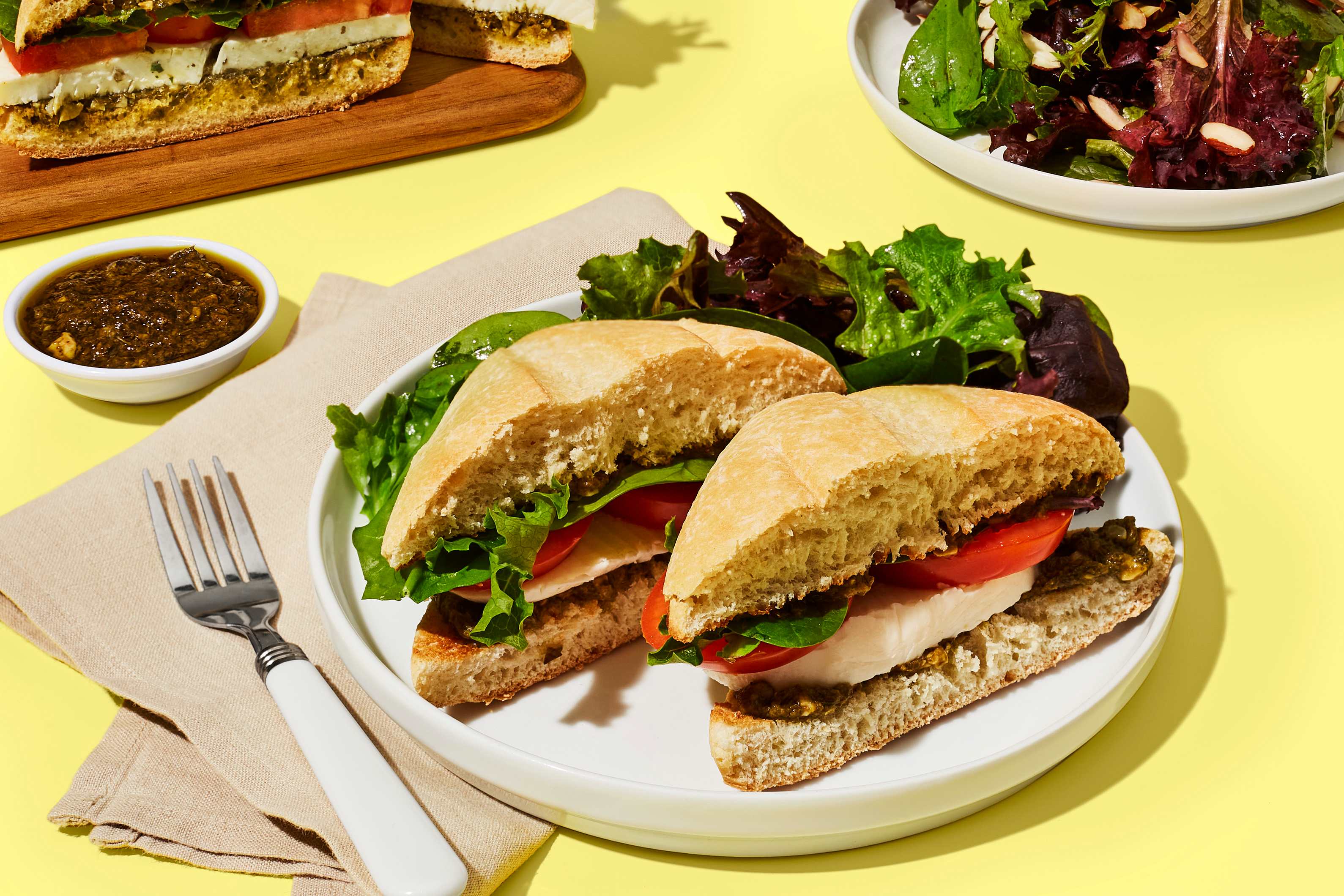 W06 Caprese Sandwiches Recipe HelloFresh
