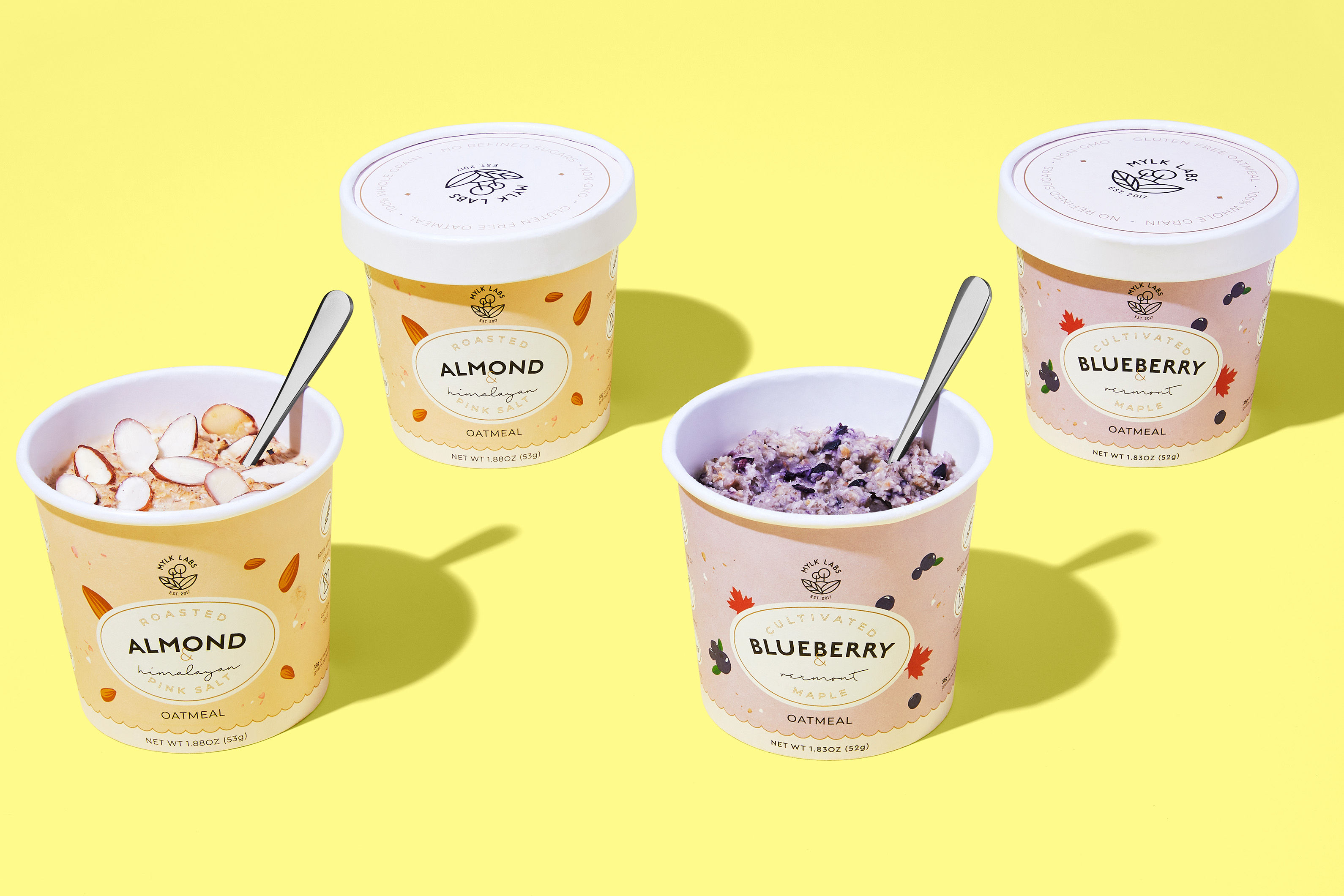 Mylk Labs Almond & Blueberry Oatmeal Bundle Recipe HelloFresh