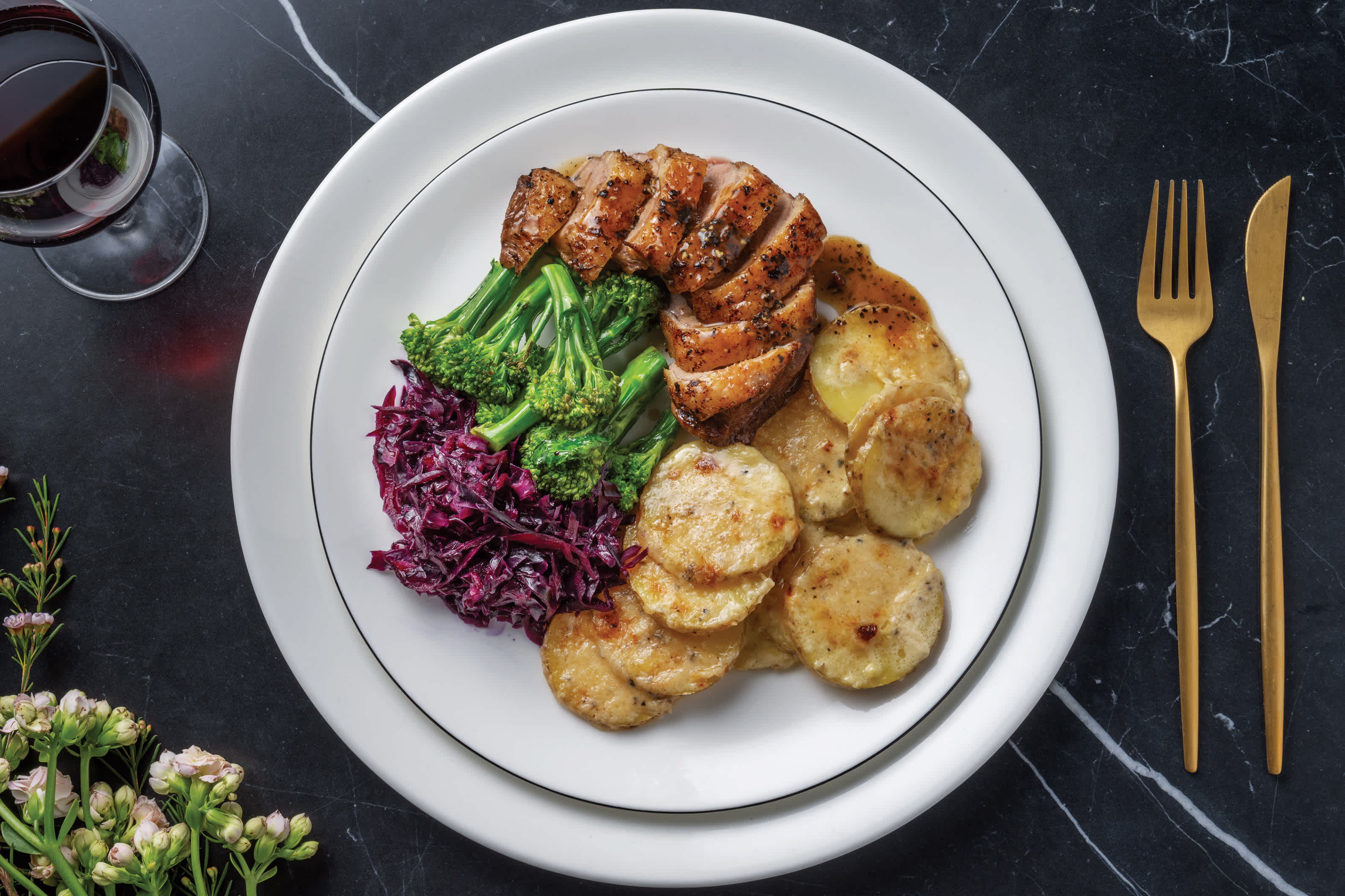Roast Duck & Dauphinoise Potato Recipe HelloFresh
