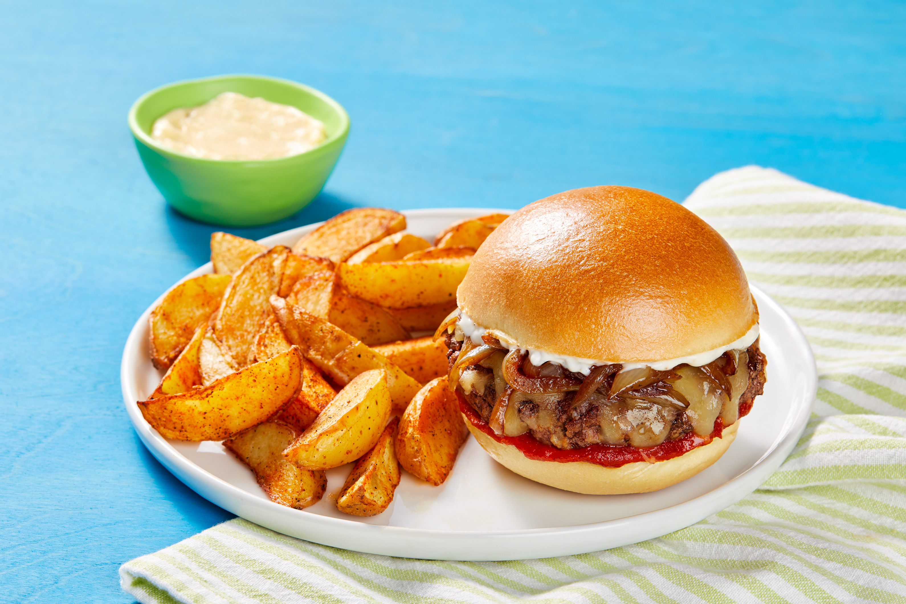 Melty Monterey Jack Burgers Recipe HelloFresh