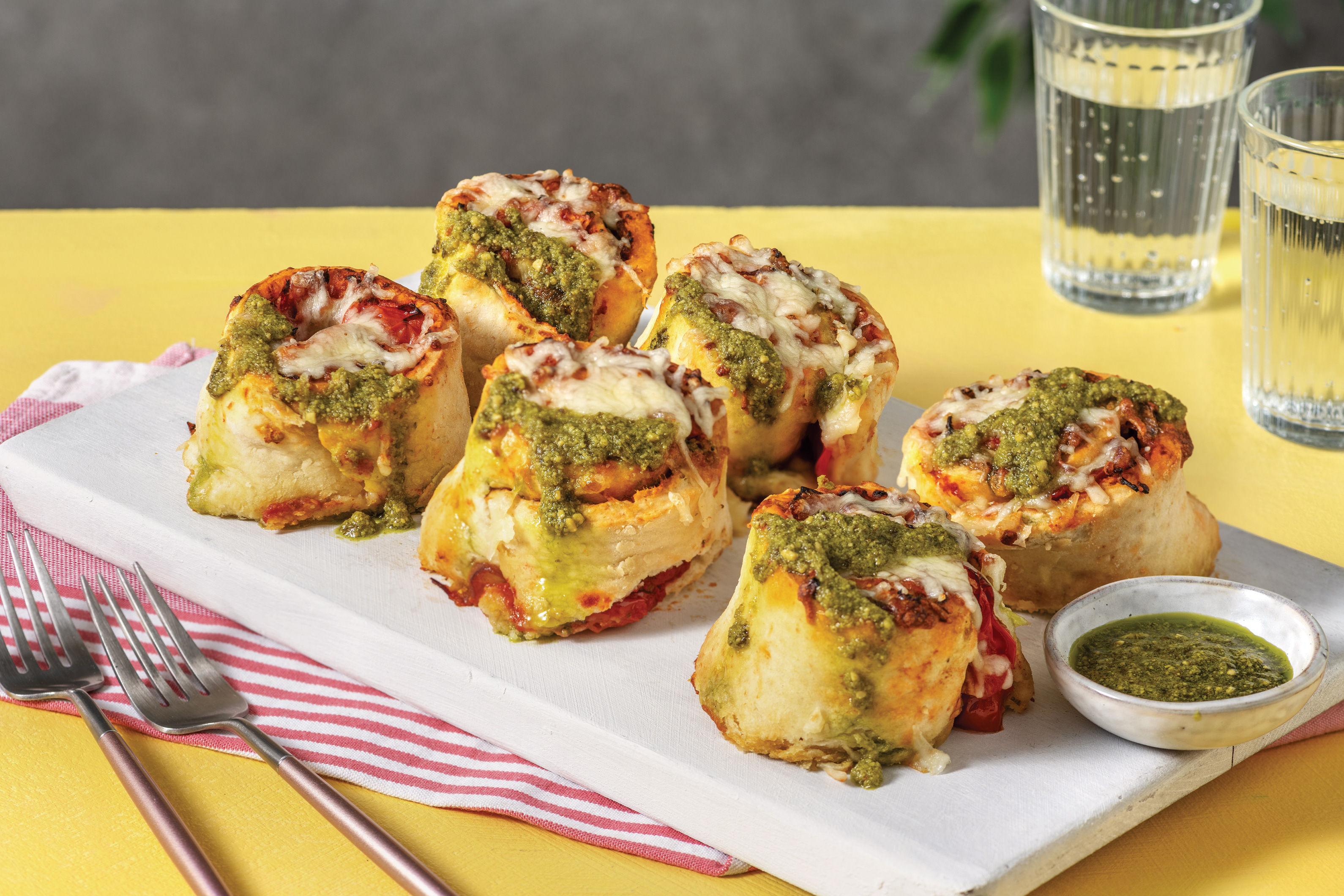 Cheat's Pesto & Tomato Scrolls Recipe HelloFresh