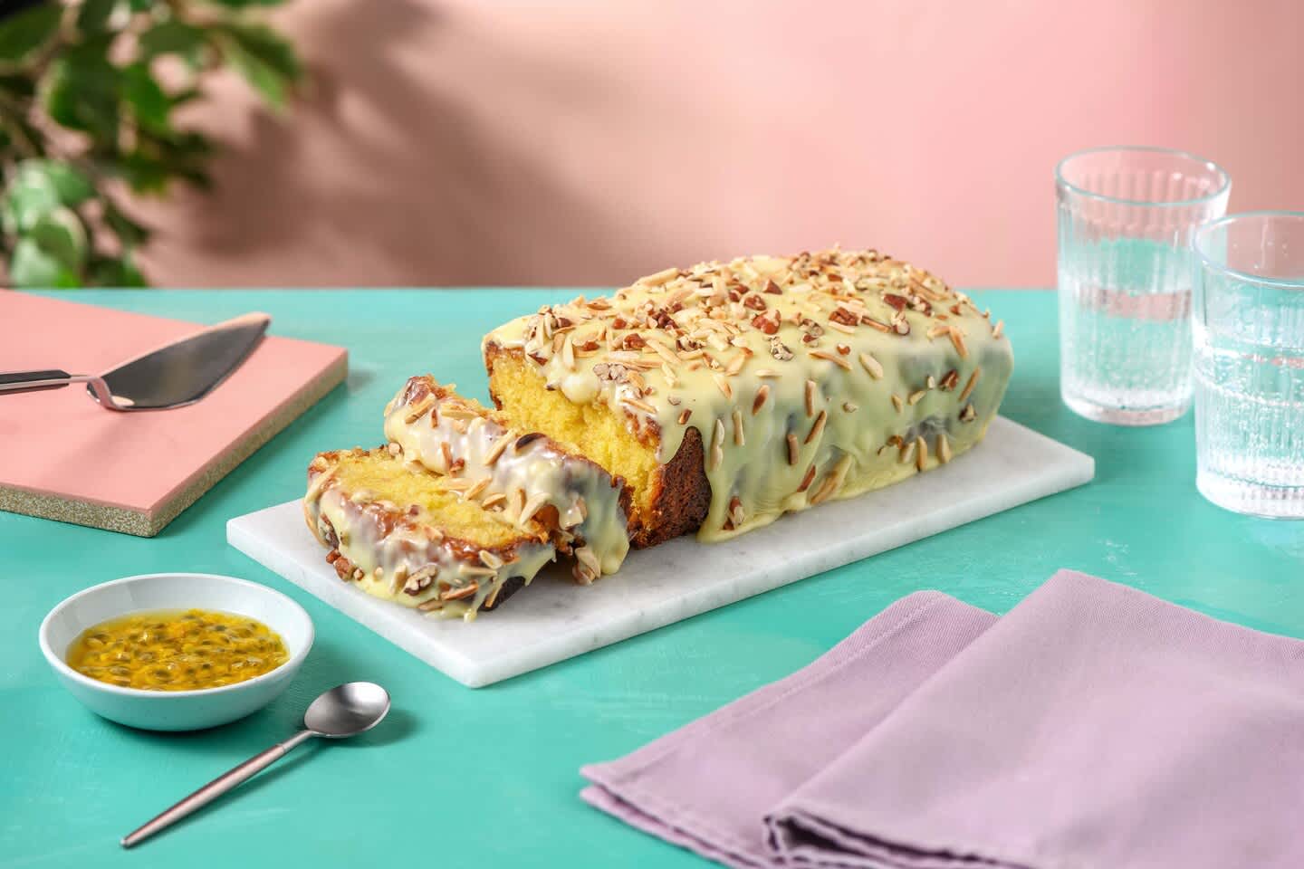 Sponge Cake & AlmondPecan Crunch Recipe HelloFresh