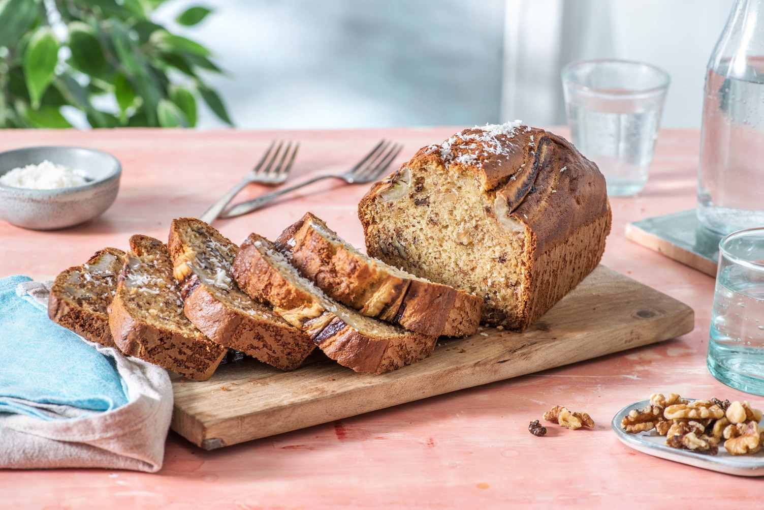 Box Pâtisserie Banana bread aux noix et à la noix de coco Recette