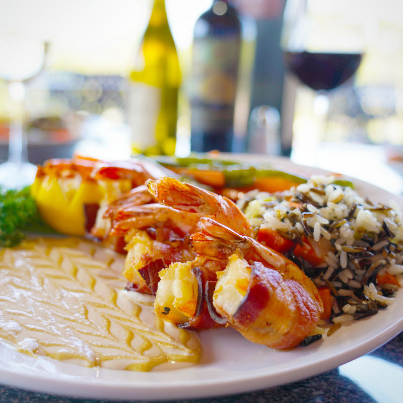 Maple BaconWrapped Jumbo Shrimp Recipe HelloFresh