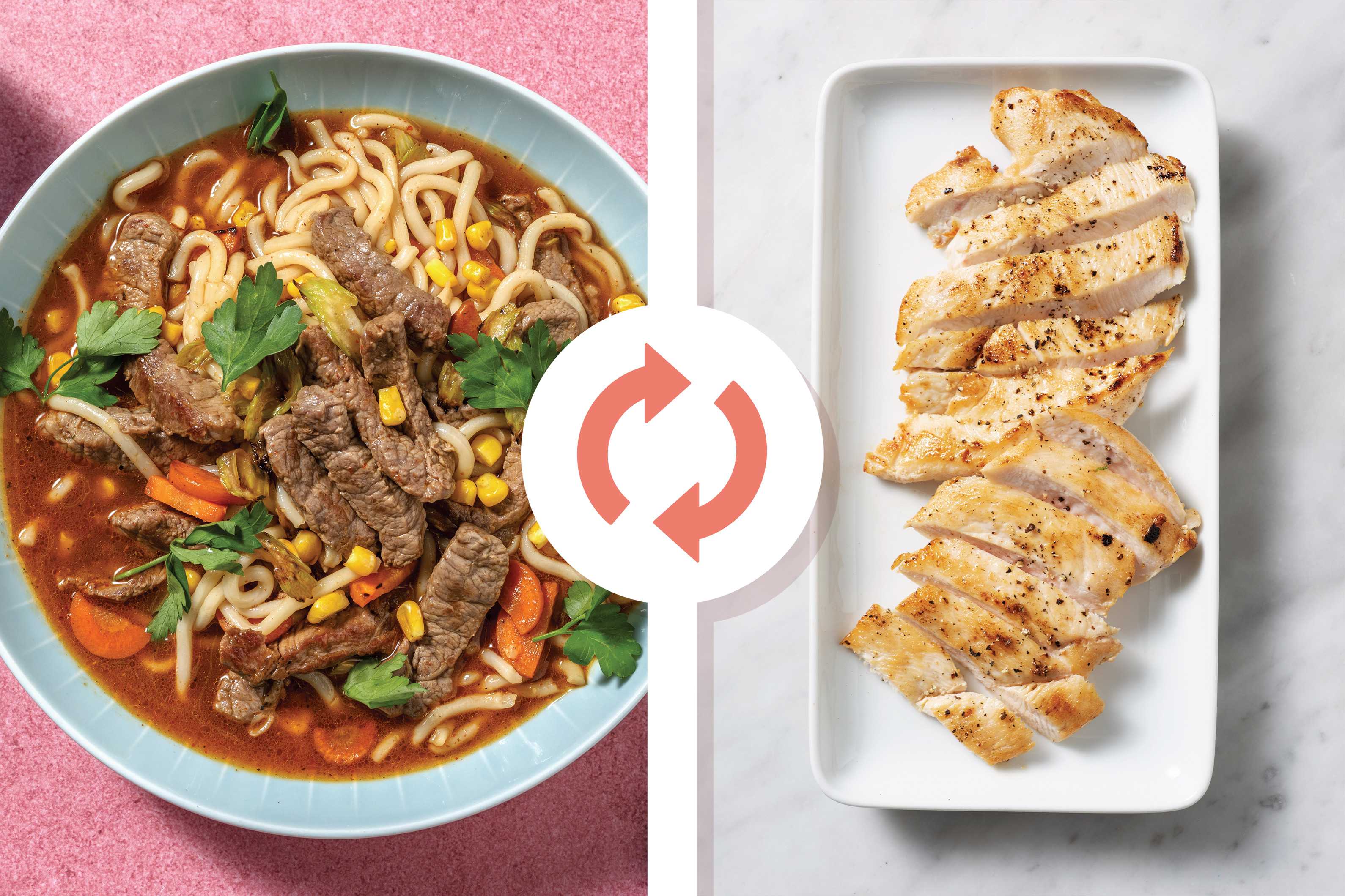 OnePot Asian Chicken & Udon Noodle Soup Recipe HelloFresh