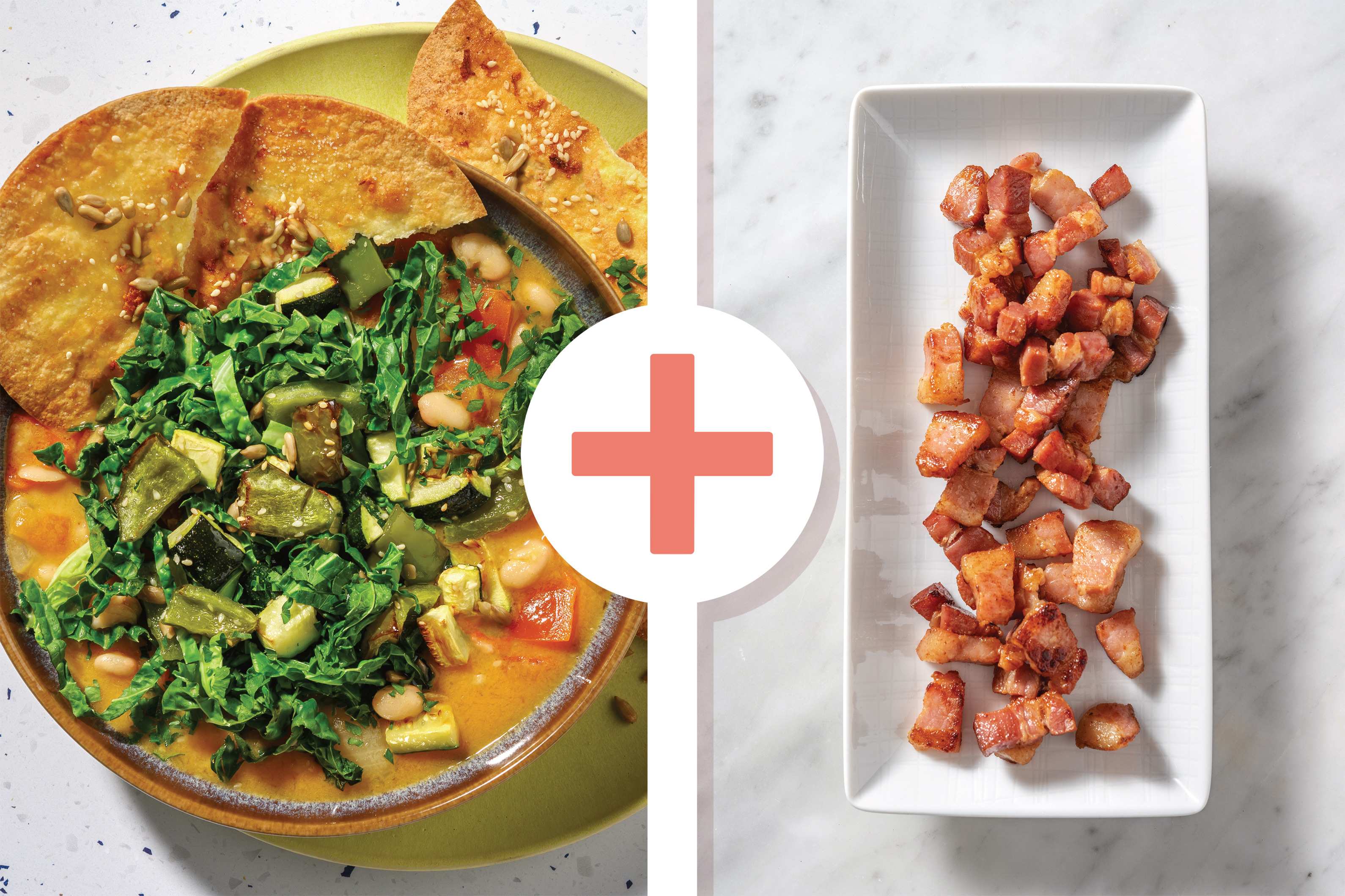 Chermoula White Bean, Bacon & Kale Soup Recipe HelloFresh