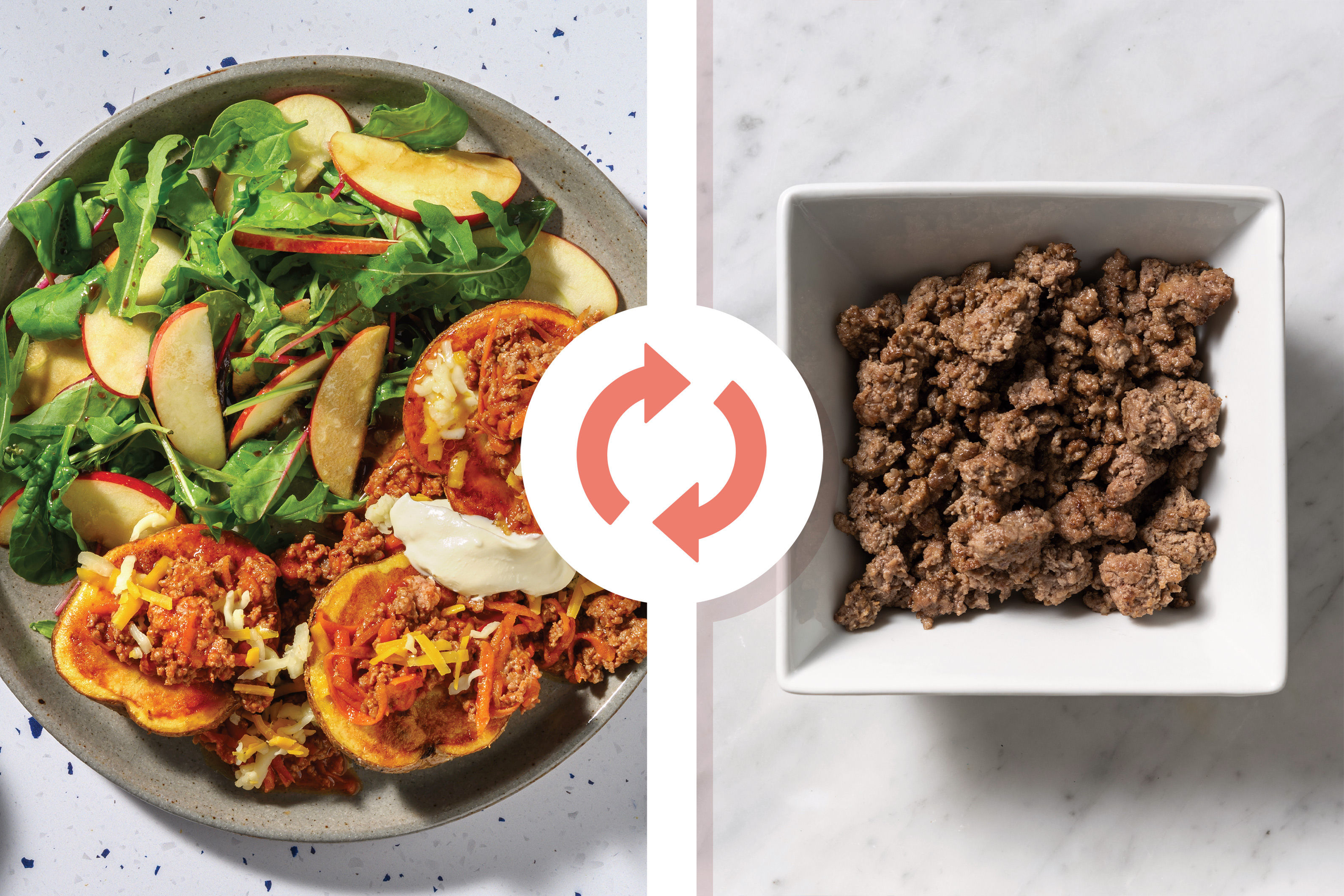 Loaded Beef Jacket Potatoes Recipe HelloFresh