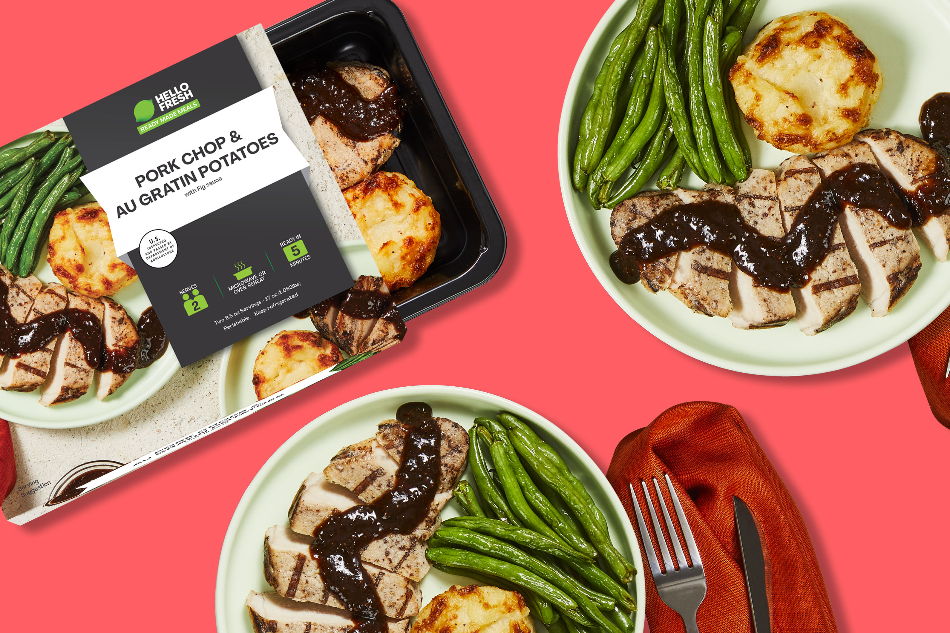 Hello Chop Grilled Pork Chops - Ready To Heat Recipe | HelloFresh