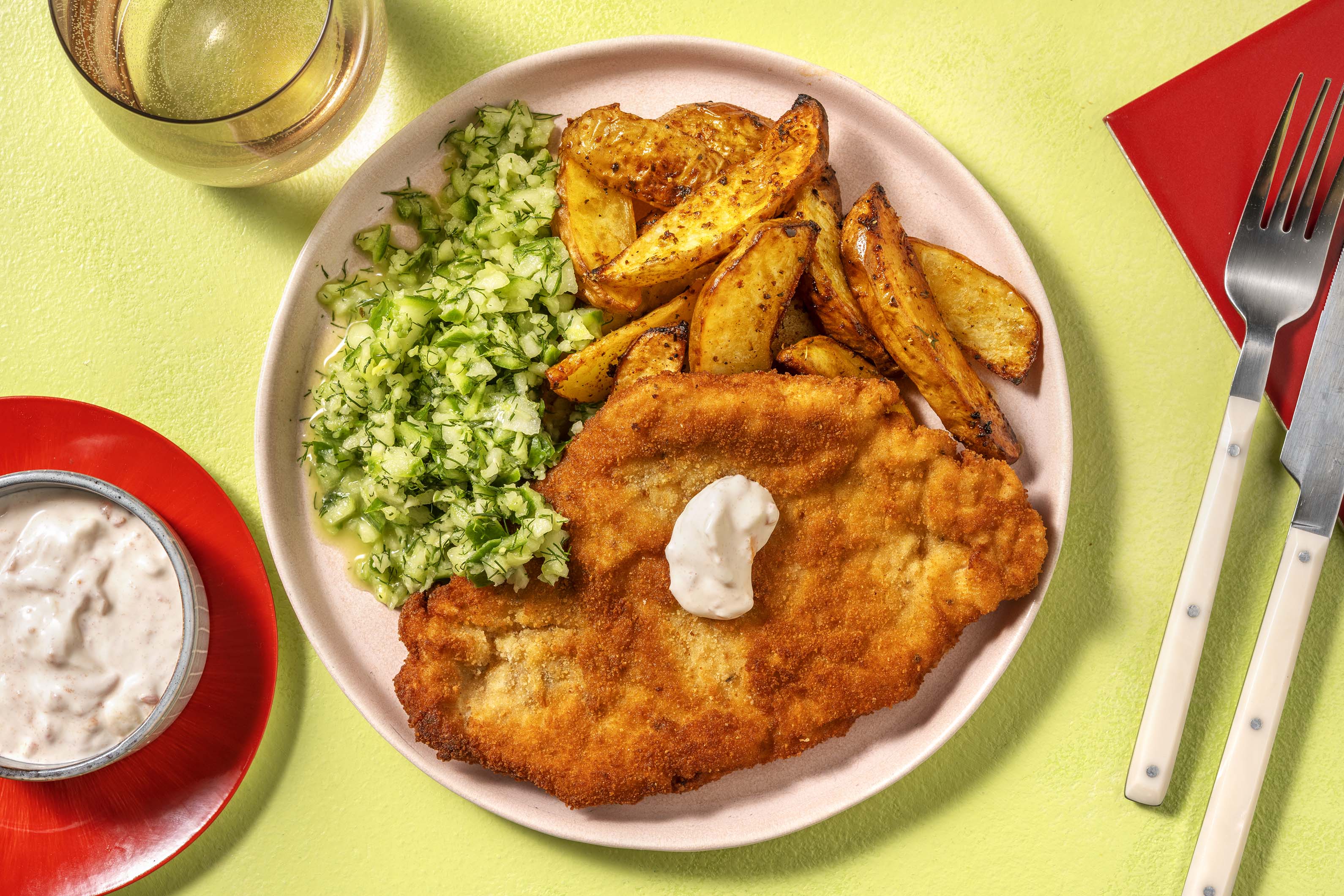 Schnitzel mit Ofenkartoffeln Rezept | HelloFresh